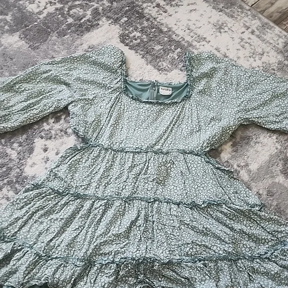 ARULA | Dresses | Arula Green Leopard Print Mini Dress | Poshmark